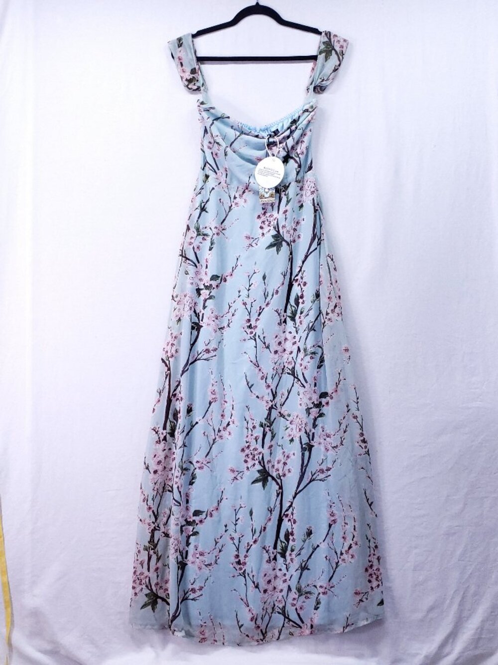 Boohoo Night Women Maxi Dress Size US Size 6 Cherry Blossoms Party Formal Cute